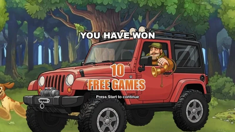Hunt the Bucks - inicio de Free Games con panel Booster y Hunter-Wild